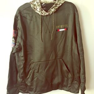 Patriots NFL Team Nike Apparel Large Green/Army